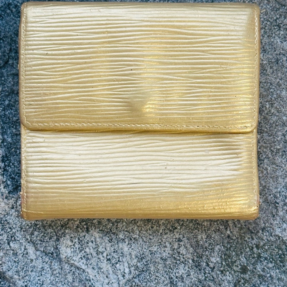 Gold Epi Leather Wallet
